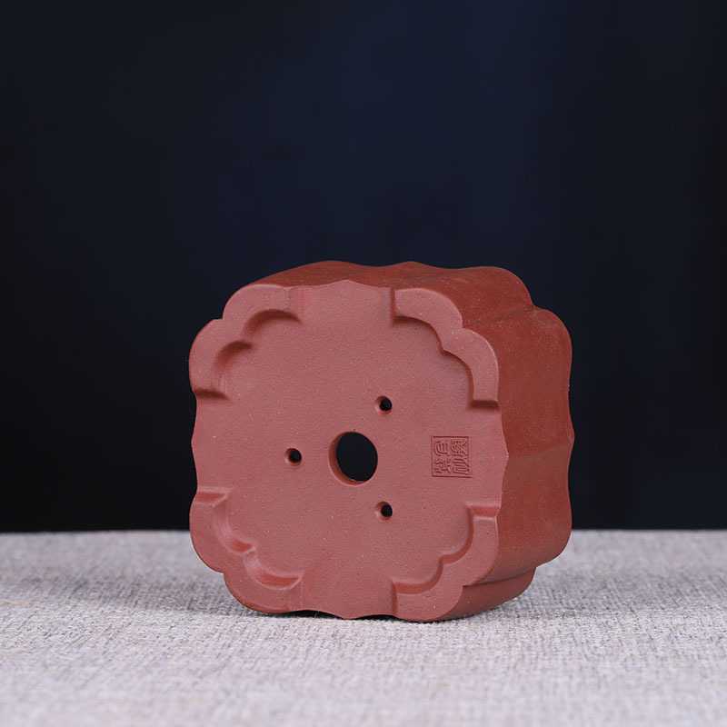 新款直销宜兴紫砂花盆小号小摆件方形微型迷你多肉植物菖蒲盆景盆