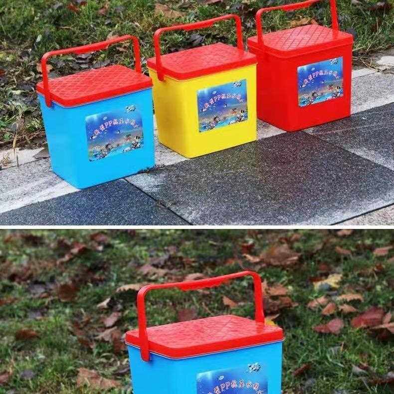 新款直销多功能活鱼桶加厚钓鱼桶承重强带盖可坐人收纳塑料桶储物