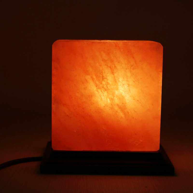新款直销喜马拉雅方形水晶盐灯办公室装饰净化空气usb方块盐灯小
