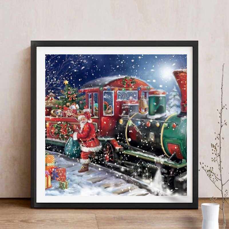 新款直销满钻钻石画圣诞树小幅自己绣圣诞老人贴钻十字绣一件8,居家布艺,十字绣套件,淘宝优惠券,粉丝福利购,淘宝优惠卷