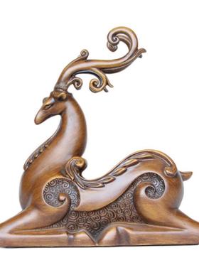 新款直销鹿红酒架树脂家居摆件 客厅餐厅卧室创意工艺品酒柜吧台