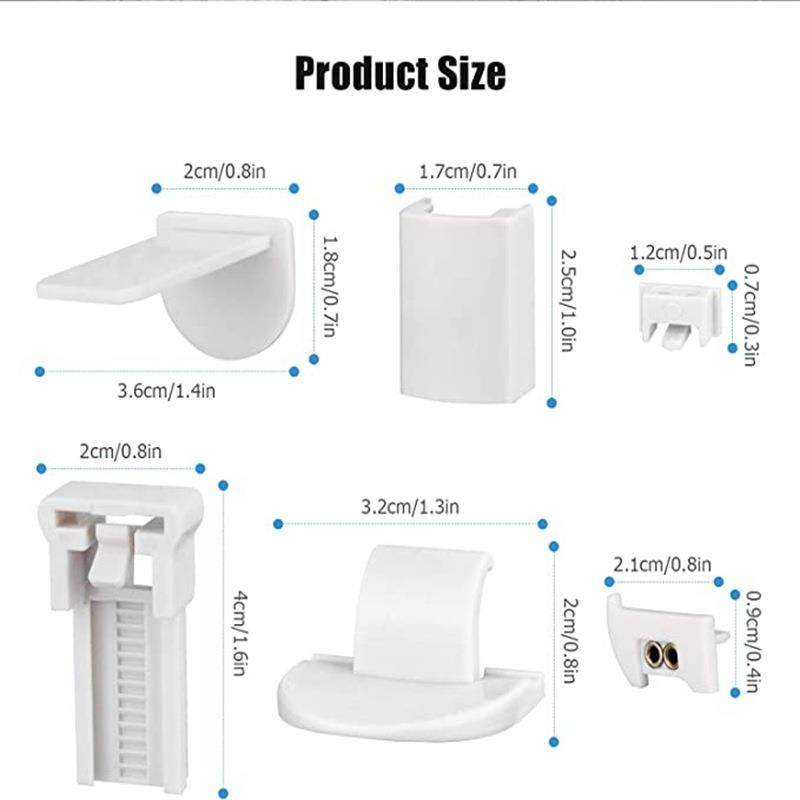 新款直销百折配20件,跨境百折帘窗帘更换损耗件 20MM百叶窗帘