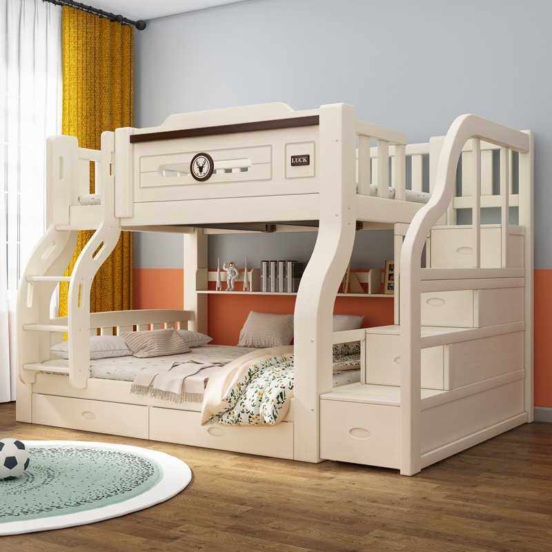 新款直销喜挚实木上下床成人两层床高低床子母床上下铺床儿童双层,住宅家具,高低/子母床,淘宝优惠券,粉丝福利购,淘宝优惠卷