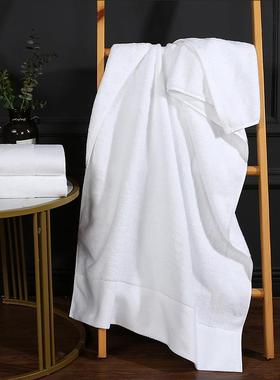 新款直销酒店16s螺旋缎档方巾面巾浴巾布草白色毛巾全棉宾馆美容