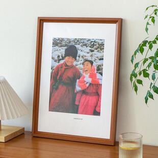 新款直销简约实木画框A4 A 4K 8K 24寸 50x70海报框木质大相框挂