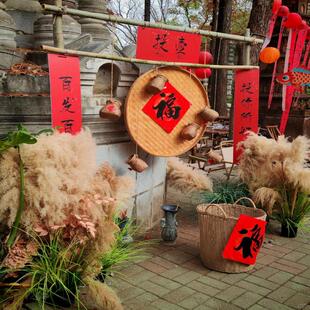 农家乐农庄创意新年氛围感布置过年氛围感拉满过年有年味春节装饰