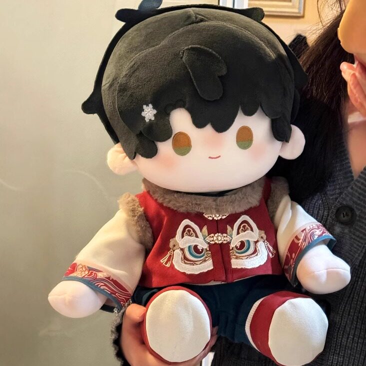 现货秒发狮子拜年服40cm娃衣