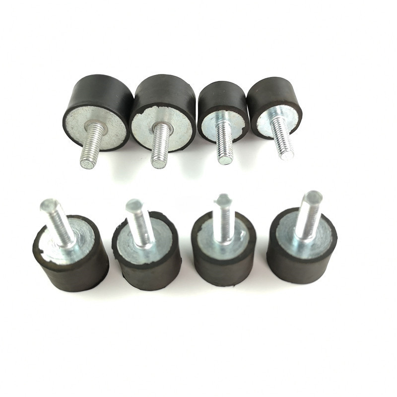 VE圆柱型圆形平头外螺丝螺杆机器电机弹性橡胶减震器缓冲防震垫