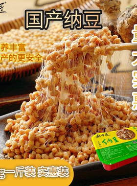 纳豆实惠装 国产纳豆1斤装500g 纳豆即食国产 小粒纳豆加冰包邮