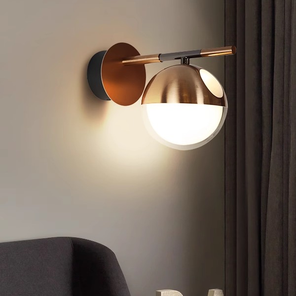 松伟珠落玉盘铝艺客厅壁灯