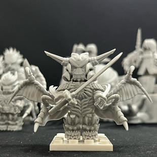 鬼泣系列维吉尔恶魔猎人哥第三方3D打印积木人仔玩具游戏白模手办