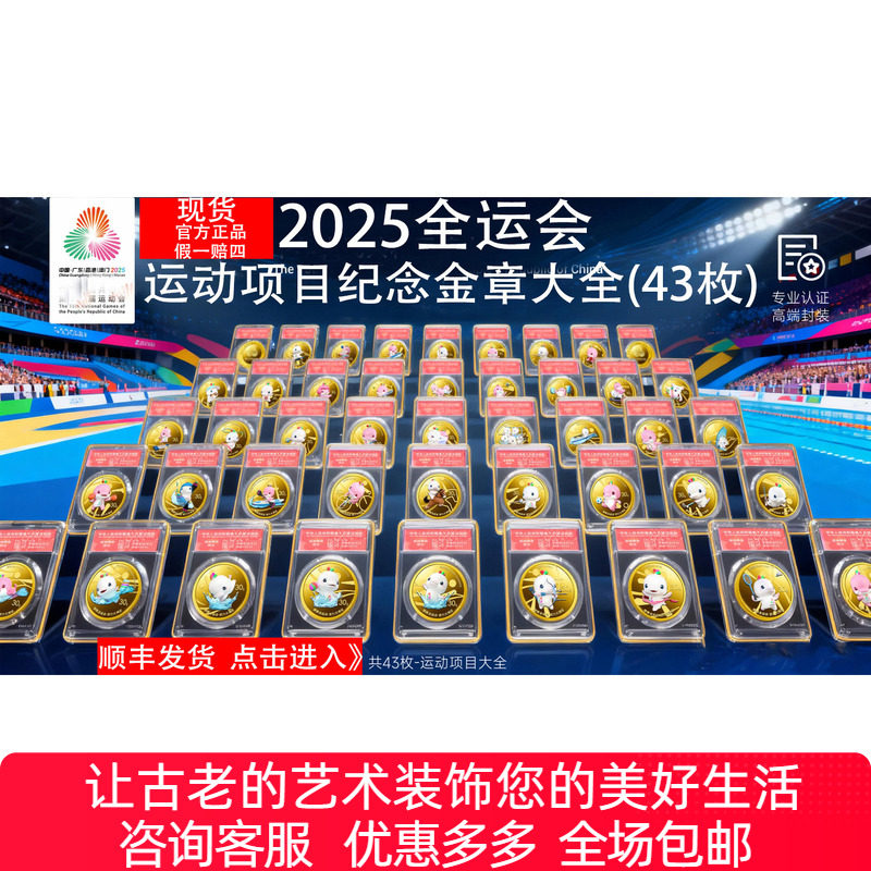 十五运吉祥物运动项目纪念金章