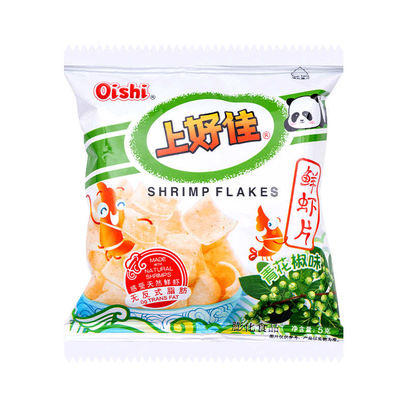 上好佳鲜虾片青花椒味薯片