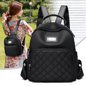 潮牛津布帆布时尚 双肩包女背包2024新款 韩版 百搭女士旅行小包包女