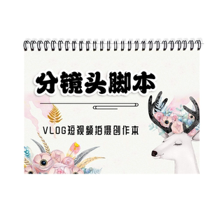 分镜头脚本分镜头本抖音快手短视频分镜本拍摄场记本电影电视情景剧笔记本手账本写作笔记本工作笔记段子记录