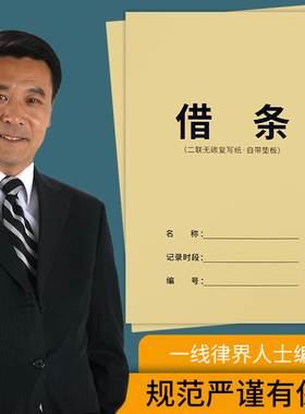 借条个人欠条正规法律效应借款单借条本欠条本欠款单据二联讨债欠条法律模板私人借款催款单法律效应借款条