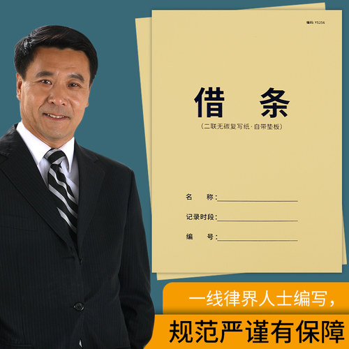 借条个人欠条正规借款单借条本