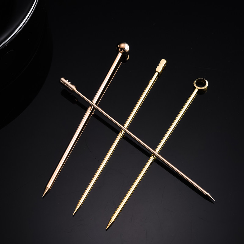 mrslim日式不锈钢酒签鸡尾酒针水果叉马天尼签橄榄签小吃蜜饯叉签