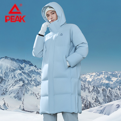 匹克RIGHT系列正品中长款羽绒服情侣新款防风保暖运动外套羽绒服