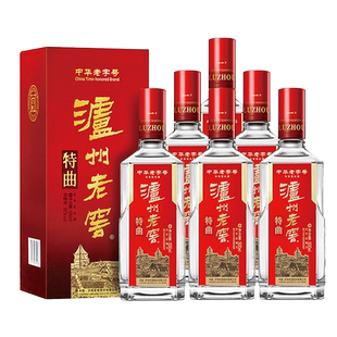 老字号浓香型白酒送礼新老包装 随机发 6瓶 泸州老窖特曲52度500ml