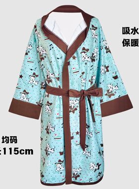 海王甜心原创可爱小狗游泳浴袍速干游泳沙滩防晒保暖家居便携出差