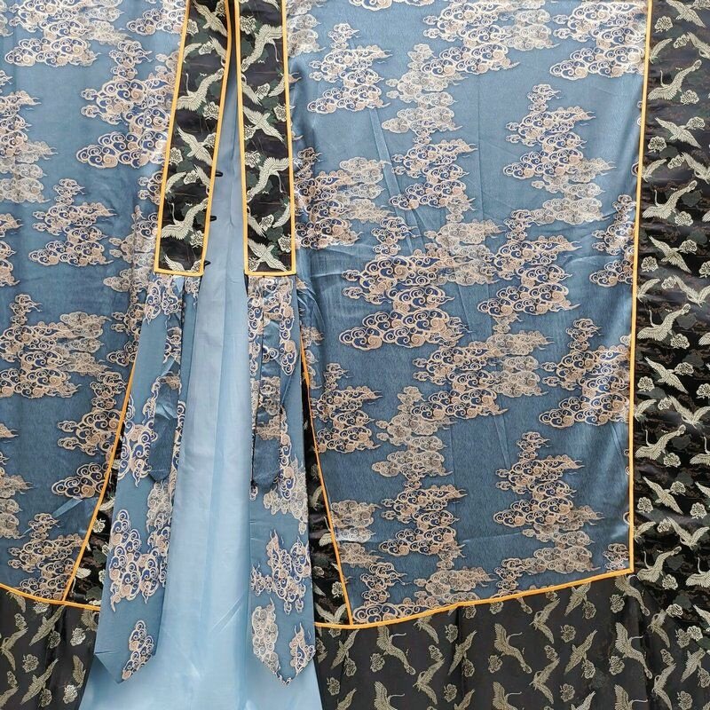 特卖道用品法衣 真丝印花云纹法衣 降衣 道袍 龙袍 法器高功衣蓝