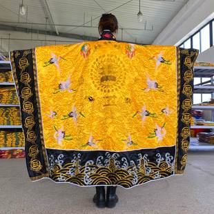 新款天师豪礼法衣金丝鹤道家高功法衣法袍道袍仙鹤降衣百鹤衣道士