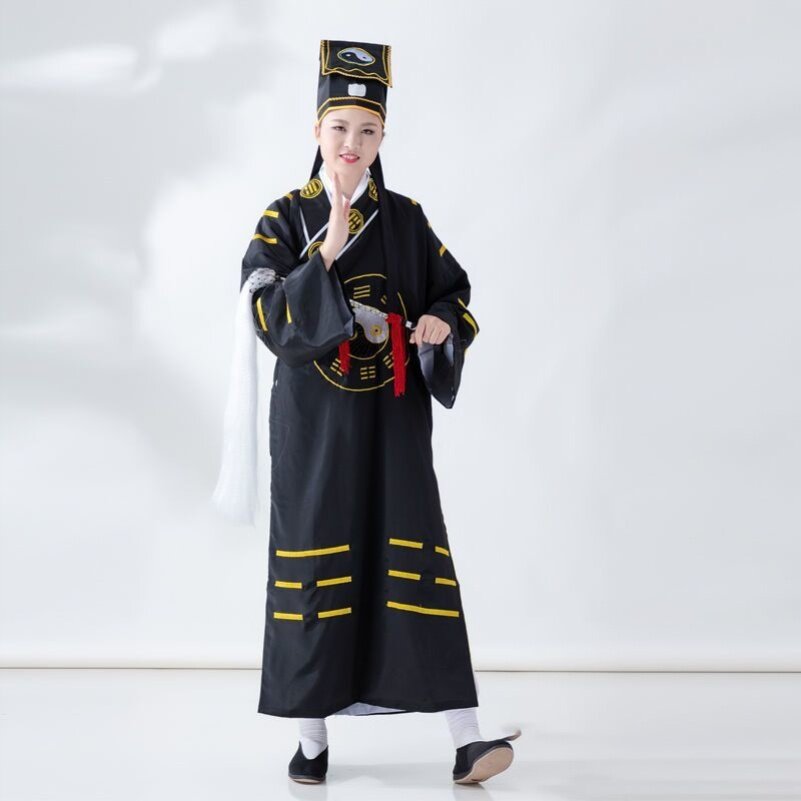 特卖道士服装法器用品道服法衣道袍太极八卦衣八卦经衣黄林正D