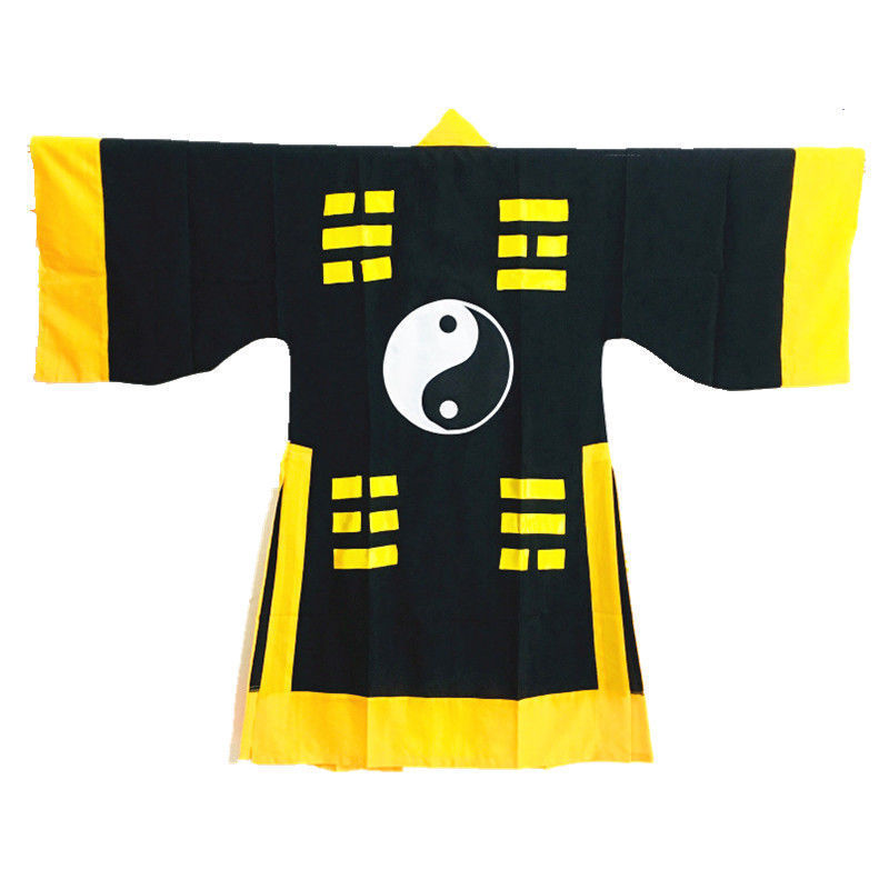 新款道士服装男夏茅山道袍长款法事法衣道家服套装林正英古装武侠