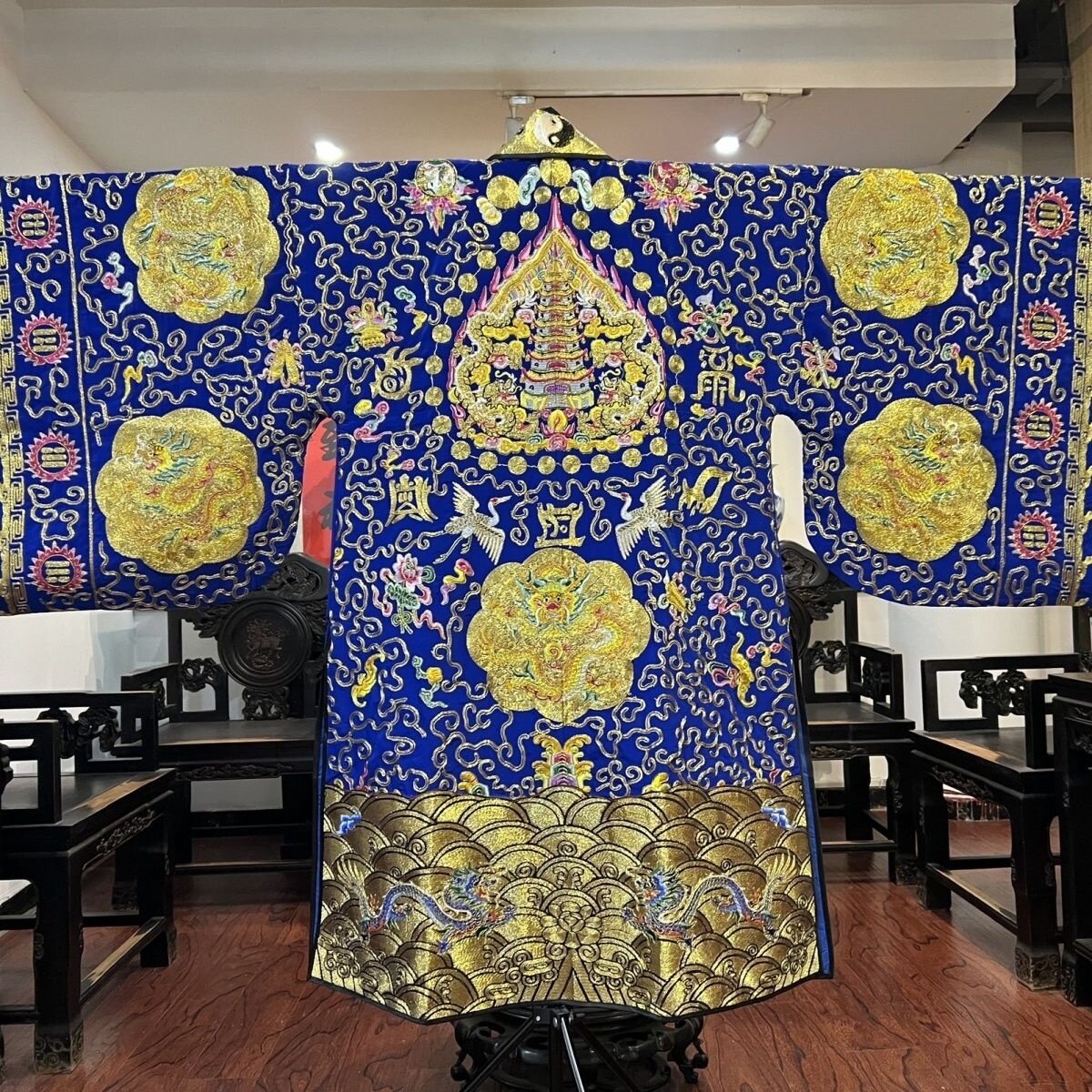 特卖道士服高功服全金仿手工五龙萧台二十八星宿小袖法衣降衣道袍