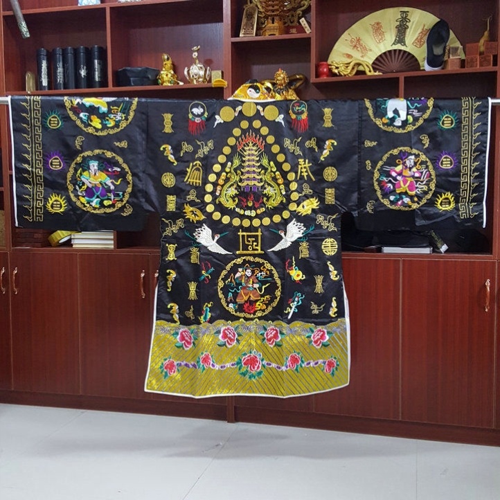 特卖道服装 道法器 道用品 道袍 道服 高功法衣五雷衣黑色