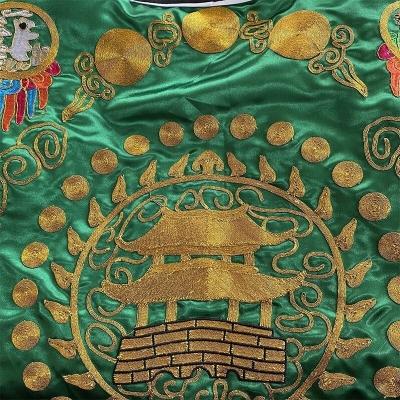 特卖道家用品仙鹤法衣道士服太极八卦塔衣对襟绸缎刺绣道袍仙鹤衣