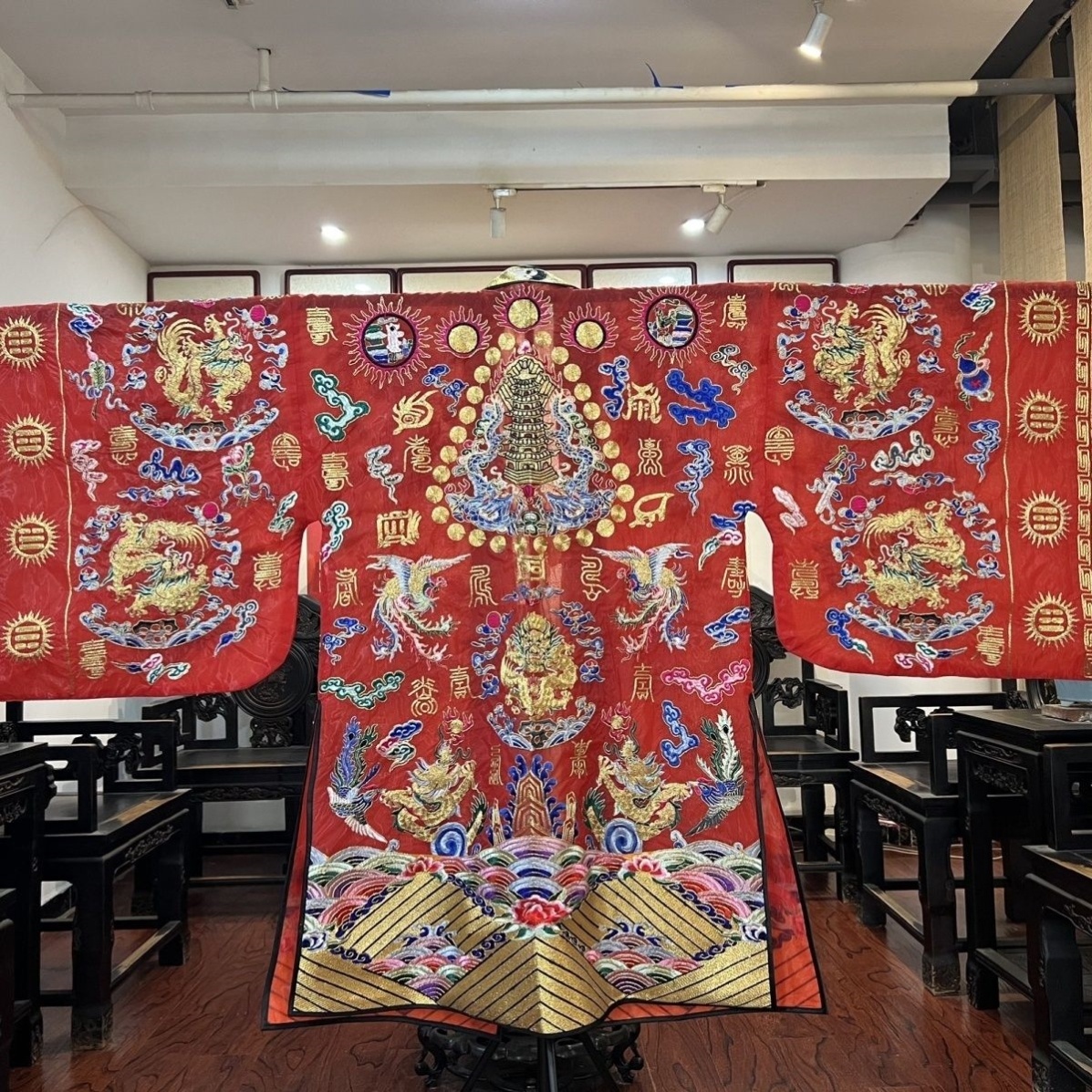 特卖道士服夏季轻薄纱料有袖九龙法衣道家高功法衣降衣道袍多色可