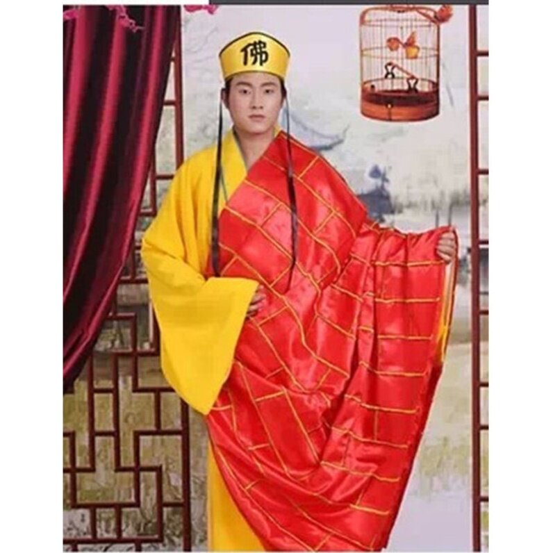 特卖唐僧袈裟和尚僧人西游记道具道袍黄海清演出服装法海袈裟僧衣