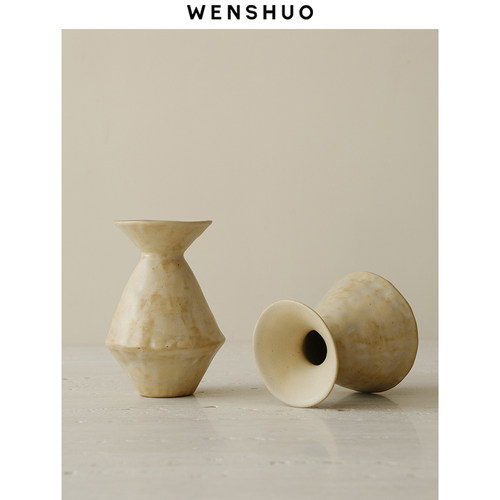 WENSHUO侘寂风小花瓶日式复古