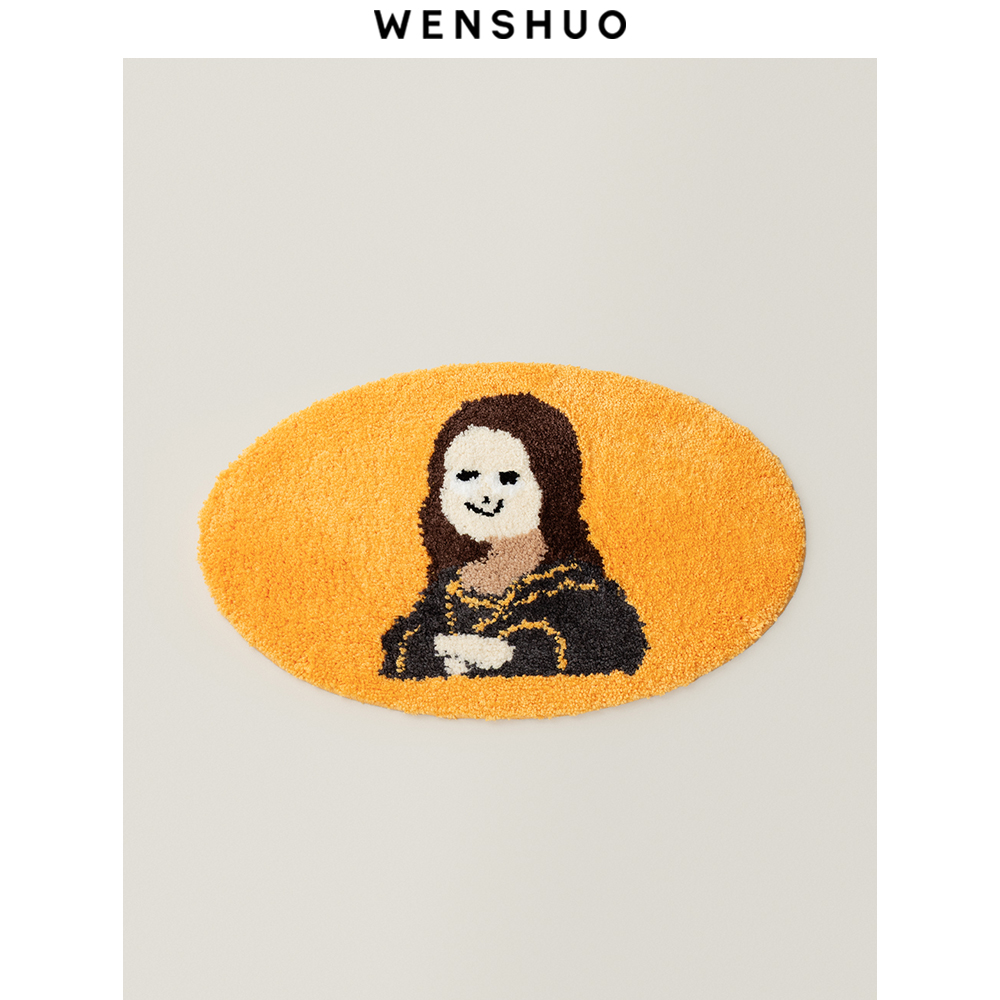 WENSHUO创意世界名画簇绒地毯