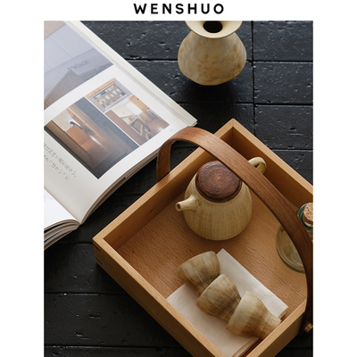 WENSHUO侘寂风茶具复古一壶三杯