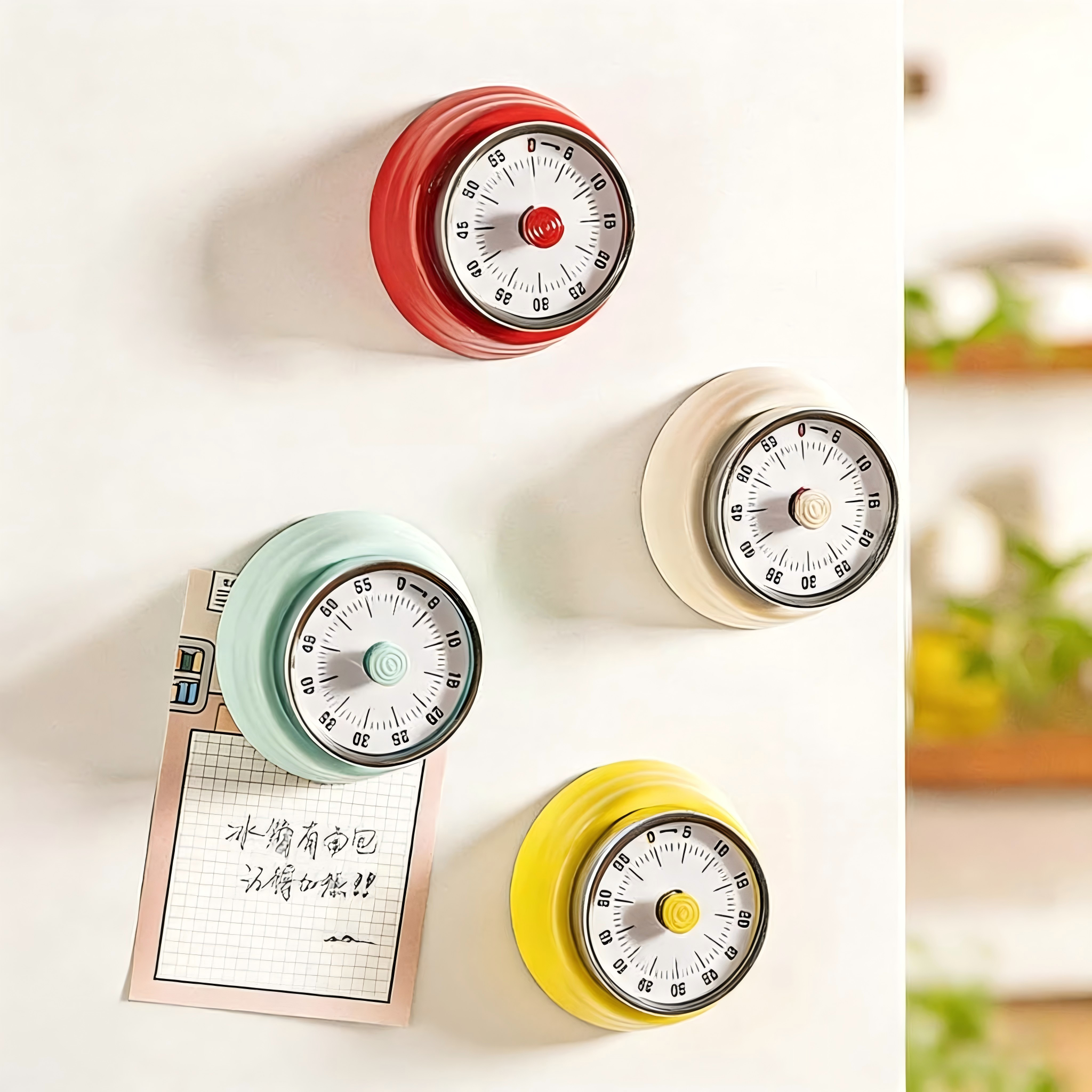 磁吸机械计时器可视化厨房做饭定时器时间管理学生学习自律提醒器