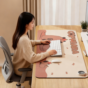 加热鼠标垫超大电发热冬天暖桌垫办公室书桌面垫学生电脑写字暖手