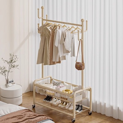衣架落地卧室移动衣帽架