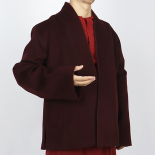 双面羊绒喇嘛僧服西藏僧衣藏族和尚服装上衣秋冬东波上师衣服