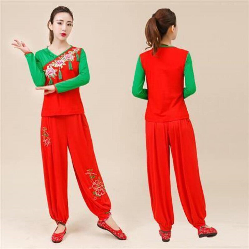 特价格格秋冬新款广场舞服装套装跳舞服秧歌舞服杨艺云裳跳舞演出