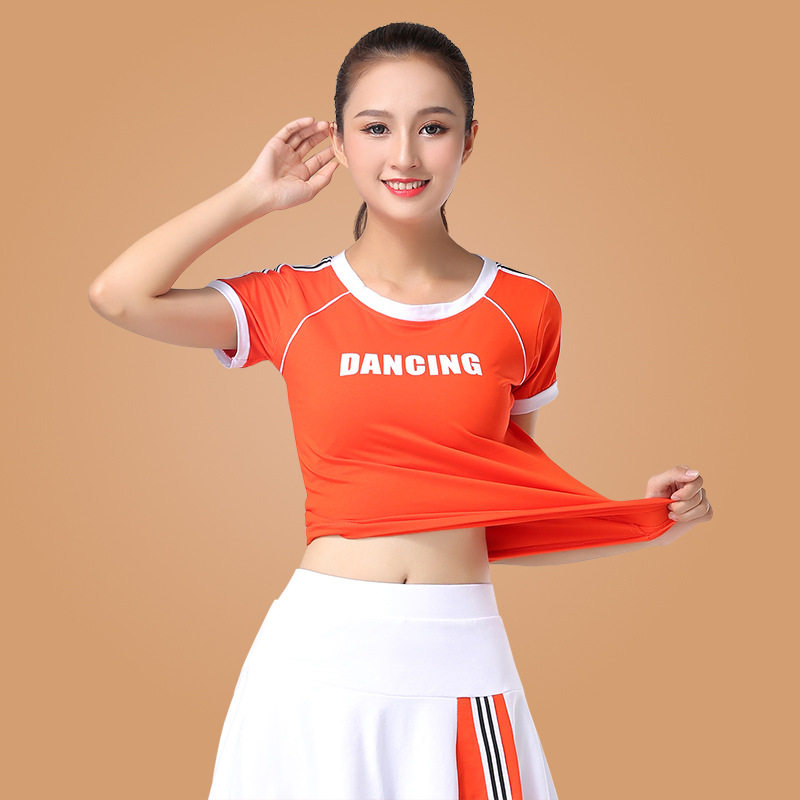 广场舞服装新款套装短袖上衣跳舞衣服杨丽萍健身运动舞蹈服女夏款