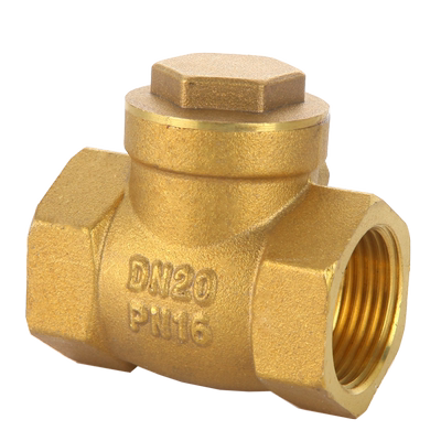 4/6分1寸全铜立式止回阀卧式逆止阀DN15/20/25内外丝水管道单向阀