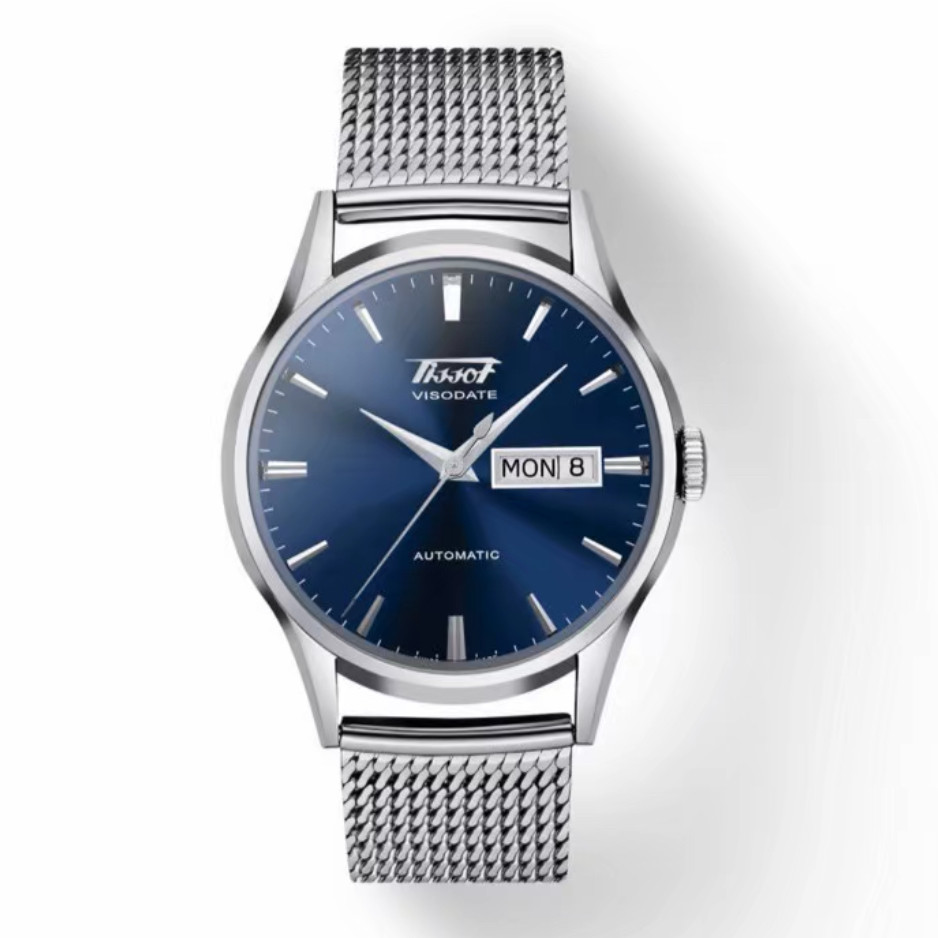 【自营】中古99新天梭/唯思达系列/40mm/怀旧复古/蓝盘商务男表