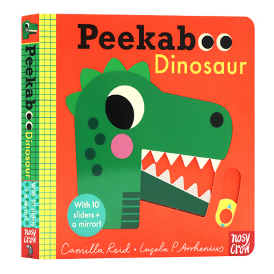 【自营】Nosy Crow躲猫猫系列恐龙篇英文原版绘本Peekaboo Dinosaur儿童机关操作游戏纸板翻翻书边玩边学英语启蒙绘本0-3岁附镜子
