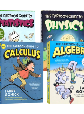 【自营】爆笑科学漫画 英文原版 The Cartoon Guide to Physics Chemistry Biology 统计/生物/环境/遗传学/化学/几何学/微积分