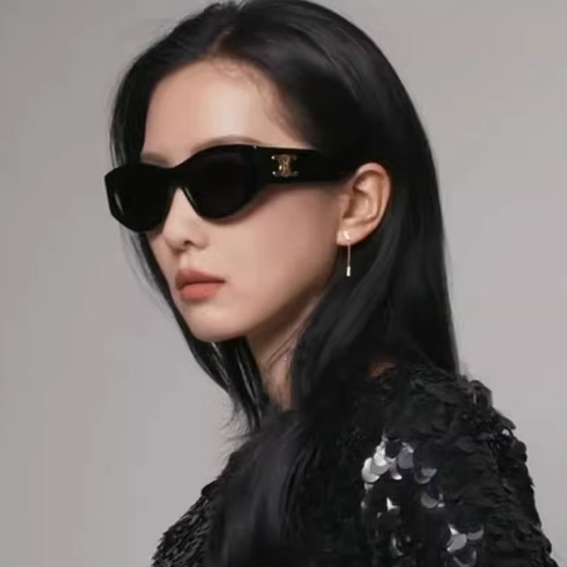 【自营】思琳CELINE墨镜高级感猫眼女复古时尚小框太阳镜CL40308图片