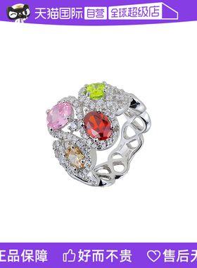 彩宝戒指女时尚日常百搭食指戒