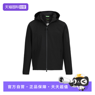 Boss男士 Hugo 纯色可拆卸连帽软壳夹克外套简约大方 自营